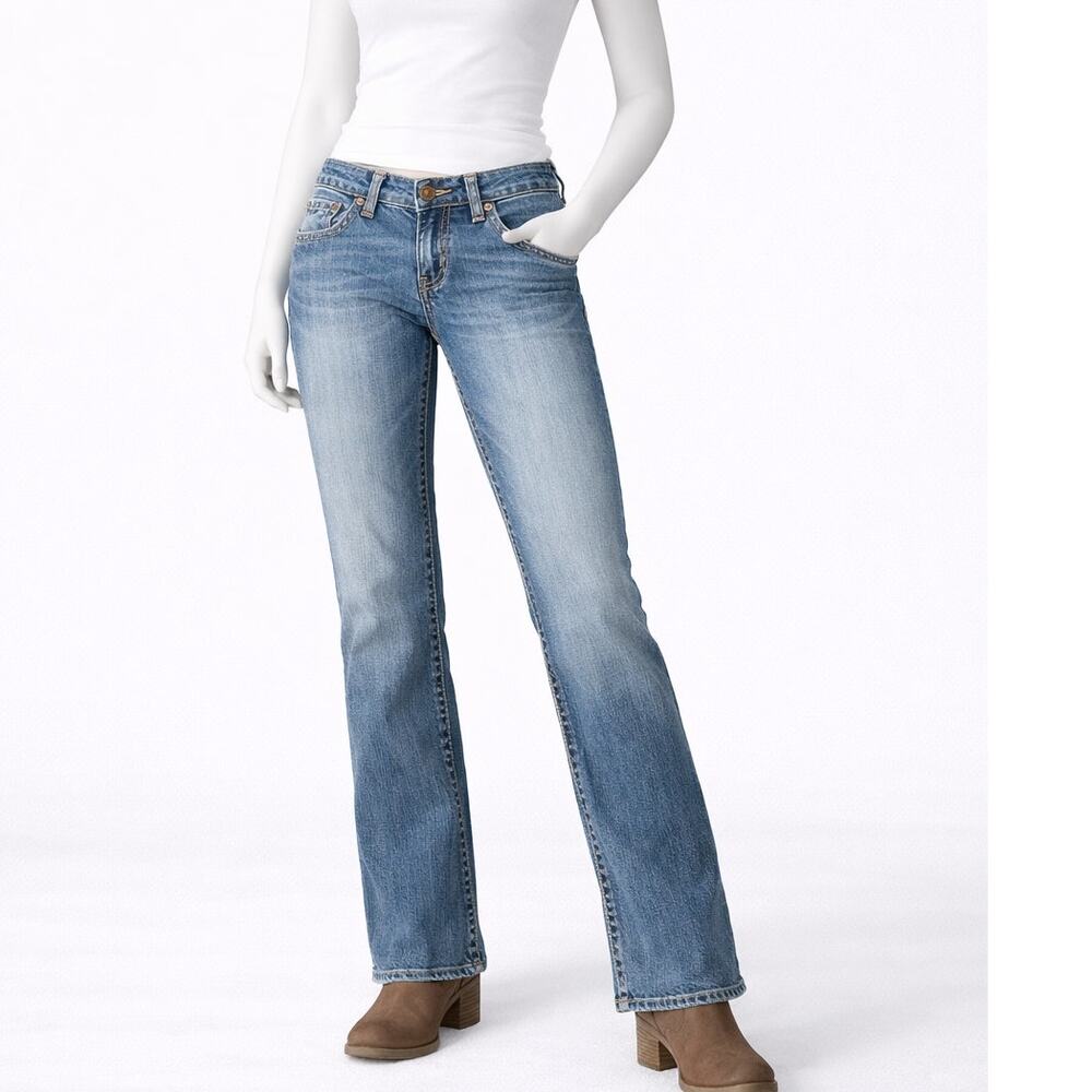 BKE Kate Bootcut Jeans Womens 31x31 Medium Wash Stretch Low Rise Denim rodeo